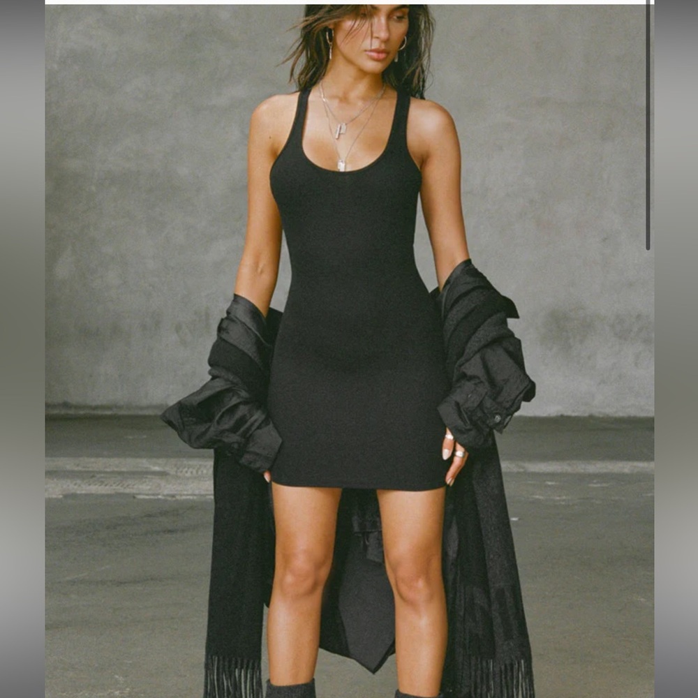 Joah brown open back dress